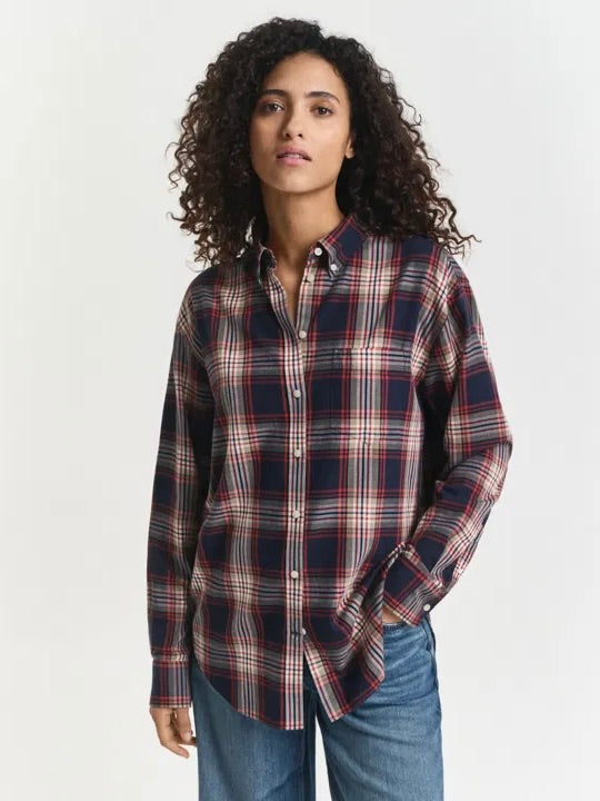 Checked flannel shirt