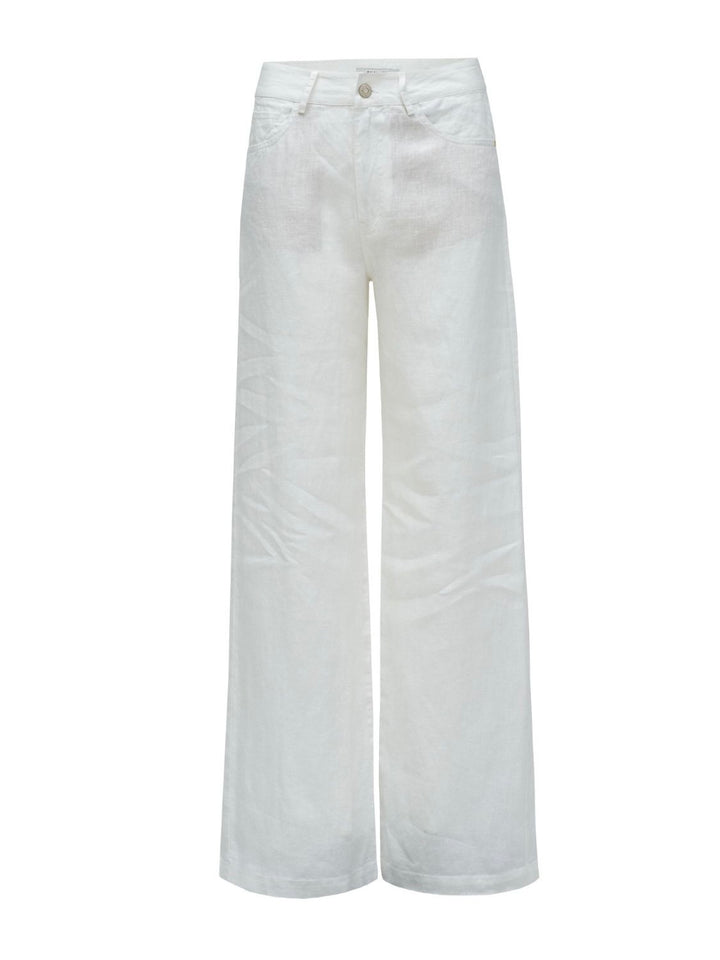 Wide leg linen