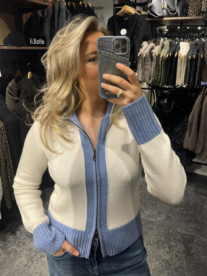 Contrast cardigan