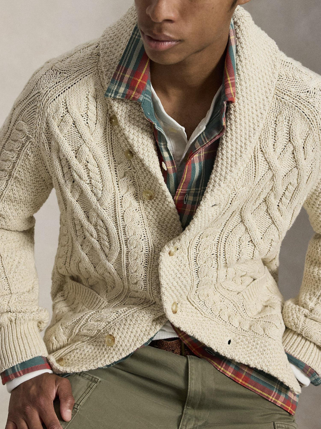 Aran Cotton Cardigan