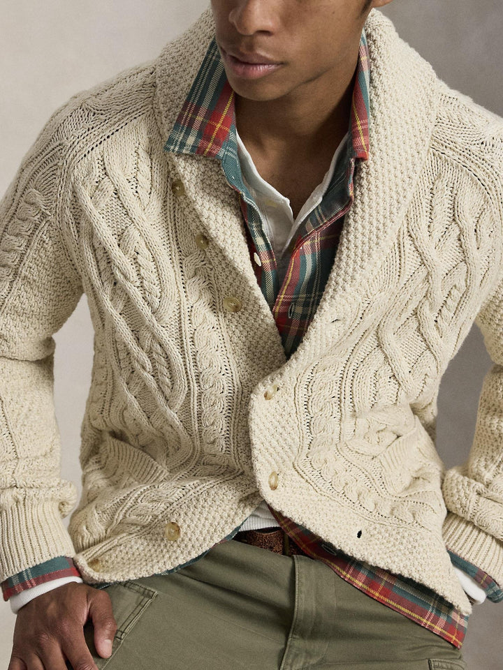 Aran Cotton Cardigan