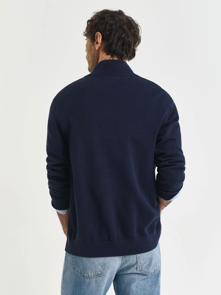 Bomullscardigan Med Glidelås