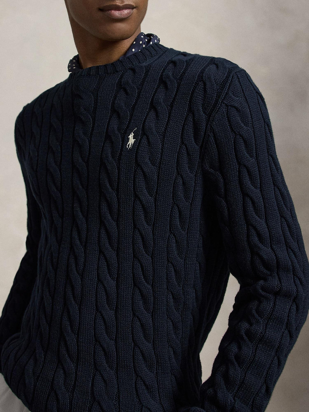 Cable Knit Cotton Sweater