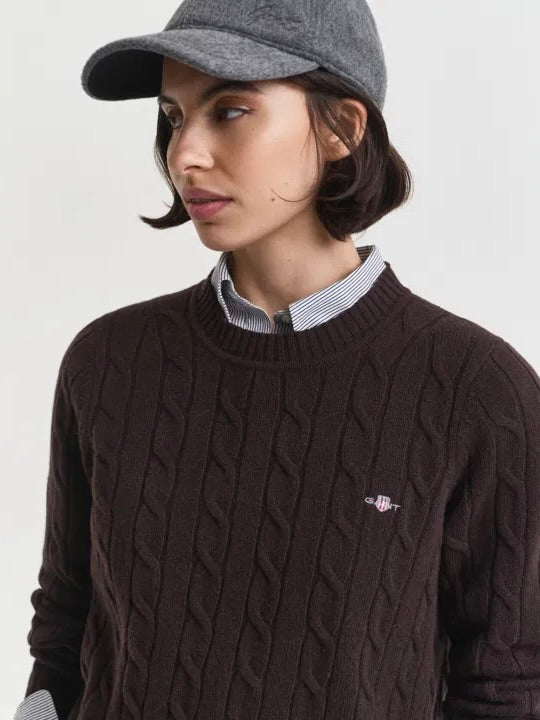 Lambswool Cable C-neck