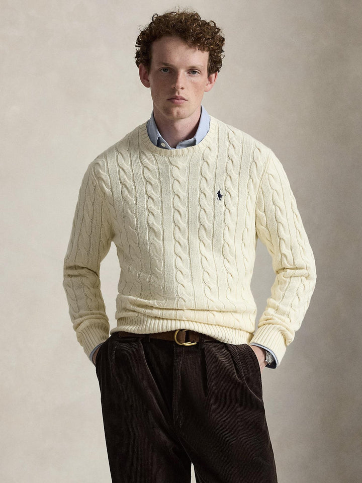 Cable Knit Cotton Sweater