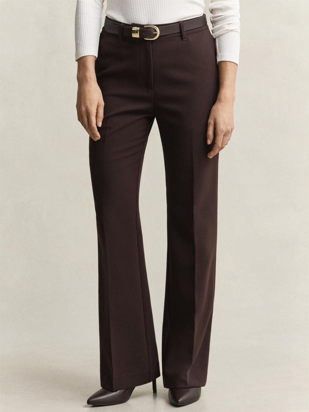Slim Flared Slacks