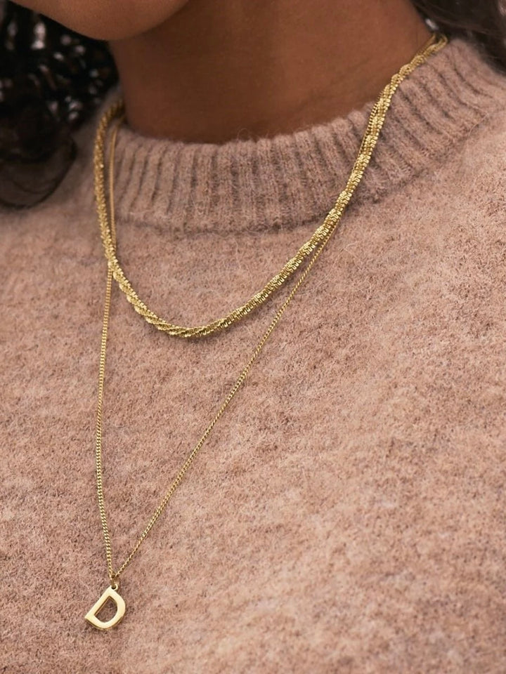 Tinsel Necklace 45 cm Gold