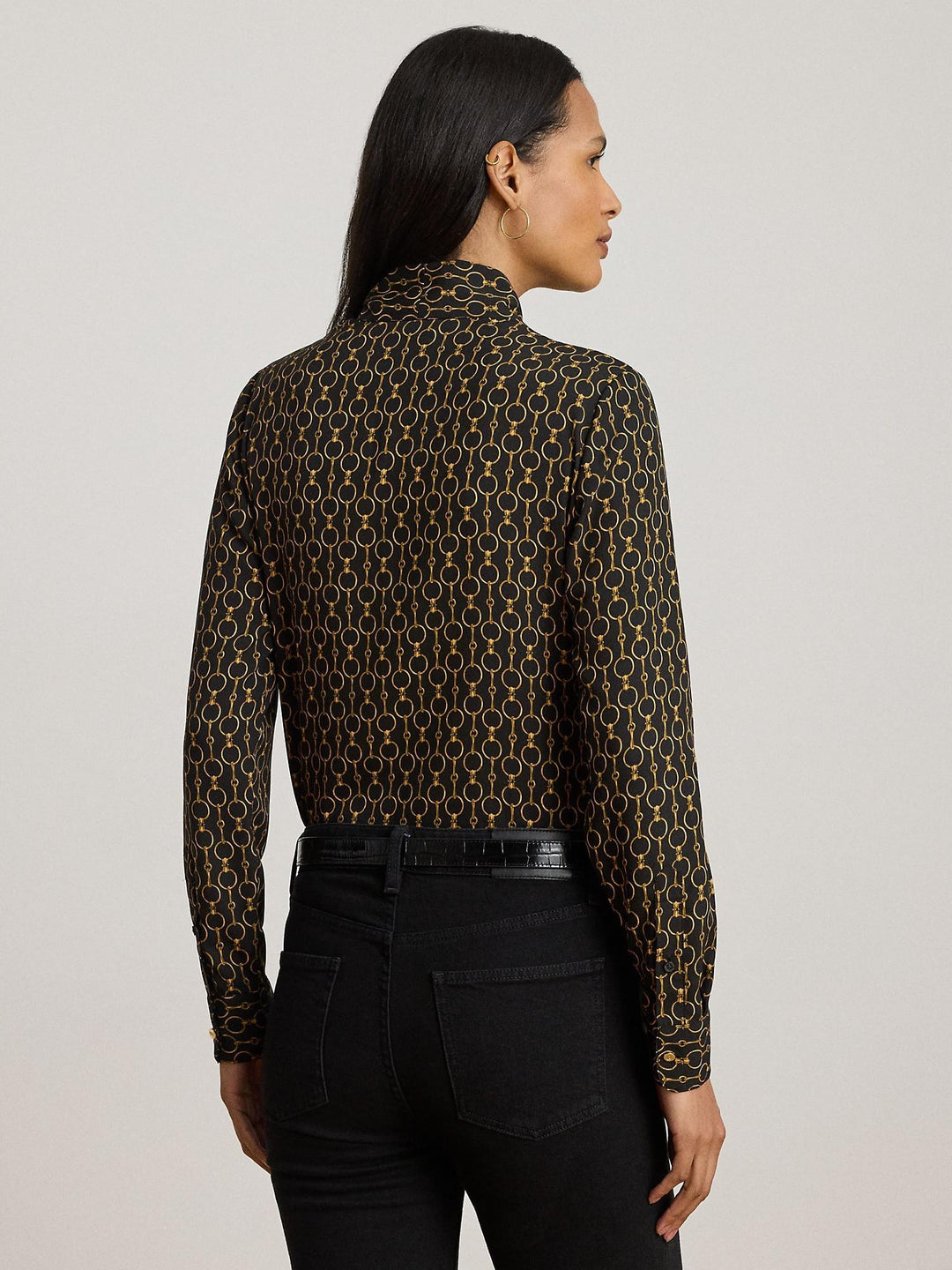 Tie neck blouse