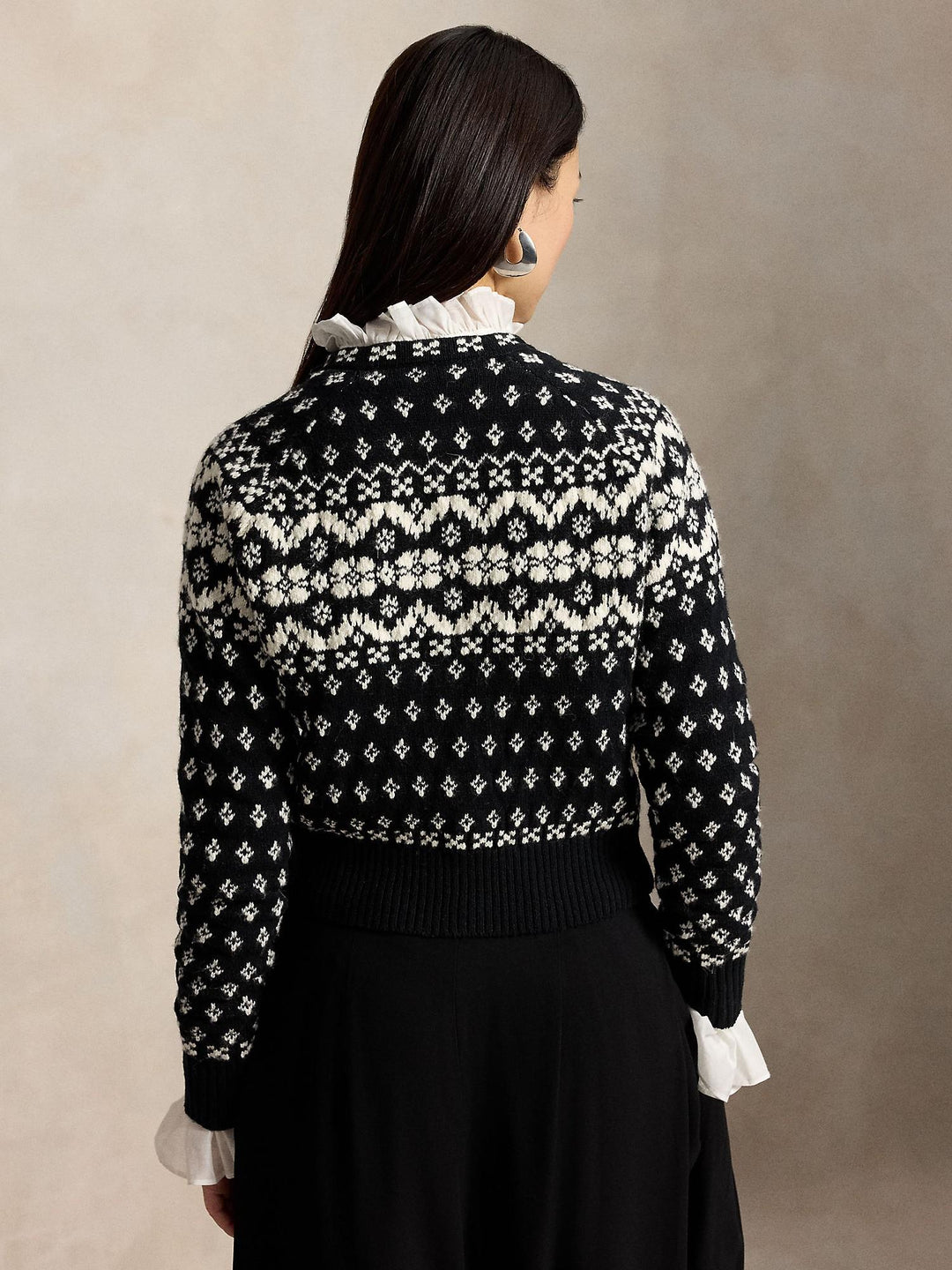 Fair Isle Wool Blend cardigan