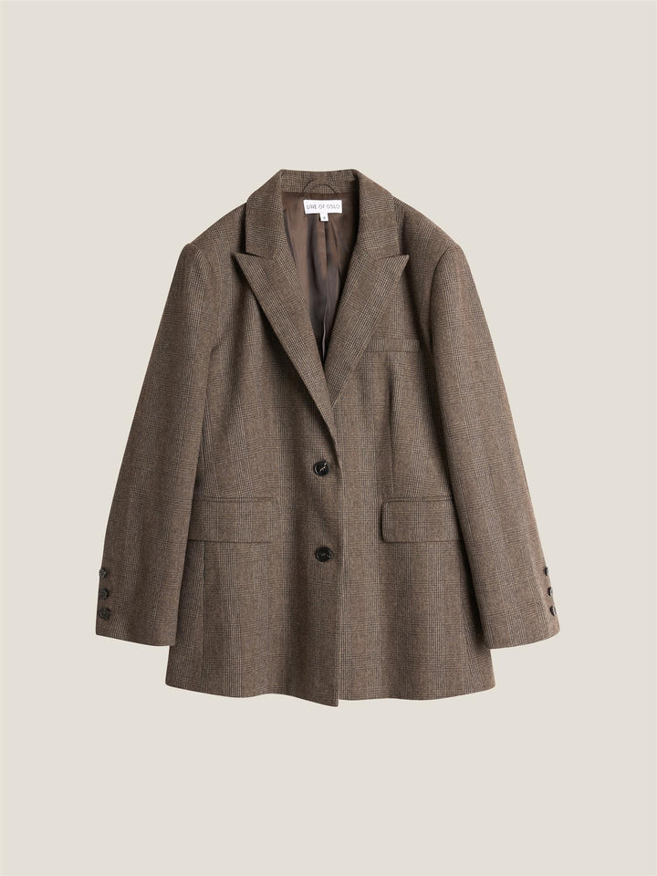The kid wool check blazer
