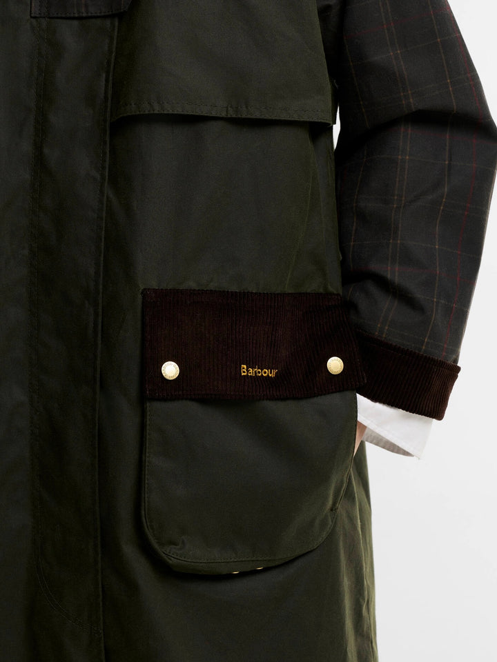 Barbour Checked Kirklees Wax Jacket