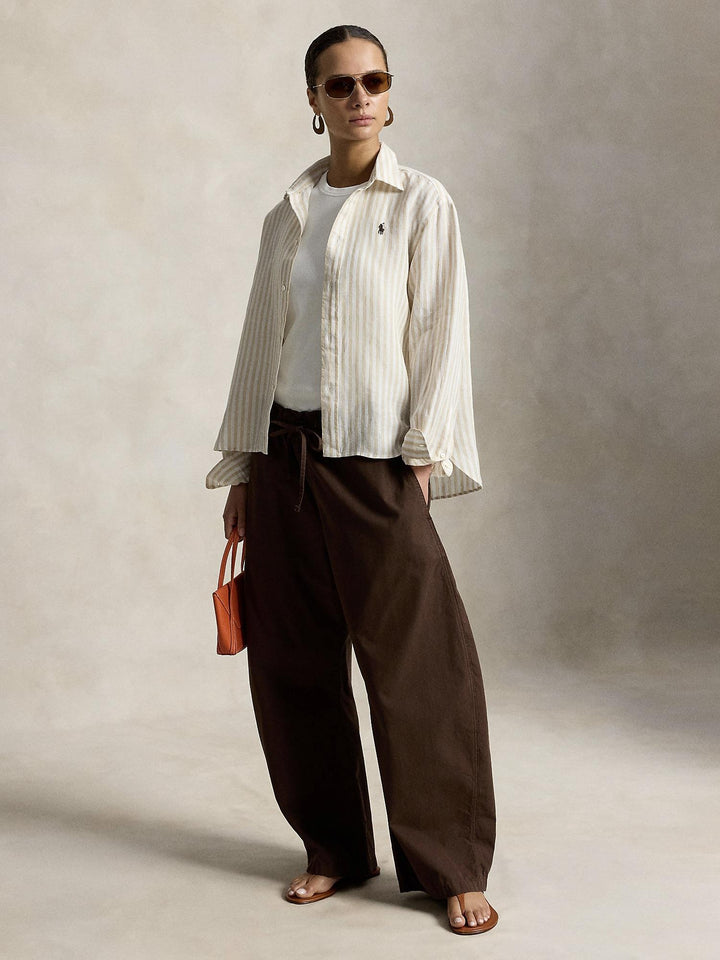 Gingham linen shirt
