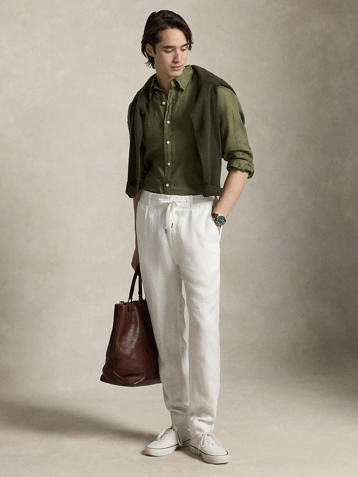 Custom fit linen shirt