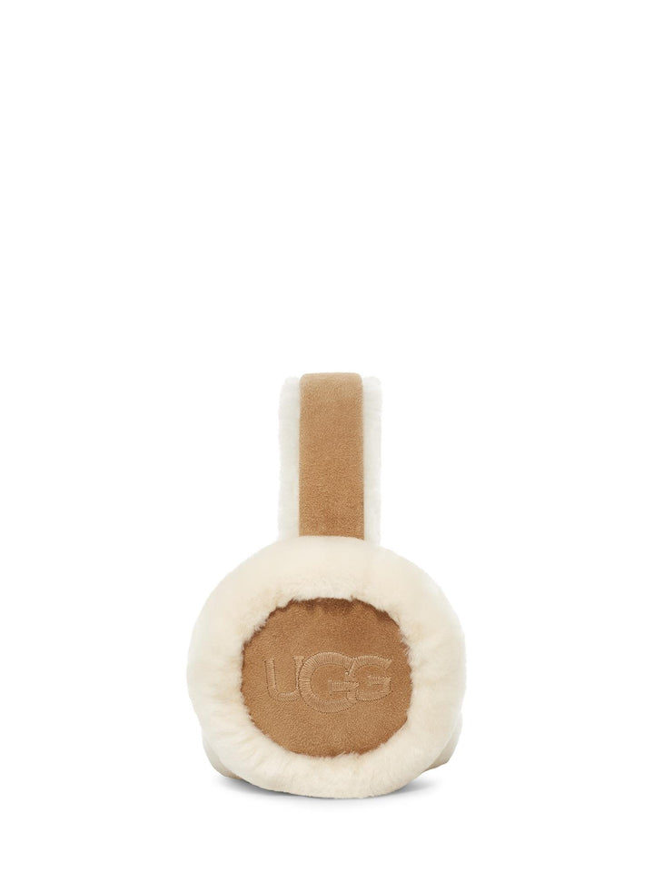 W sheepskin embroidery earmuff