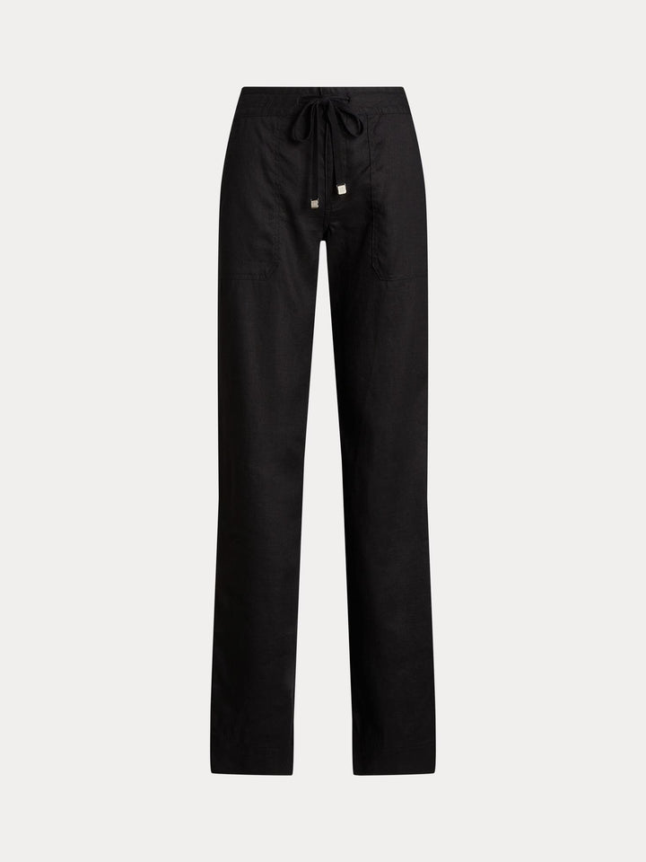 Wide leg linen pant