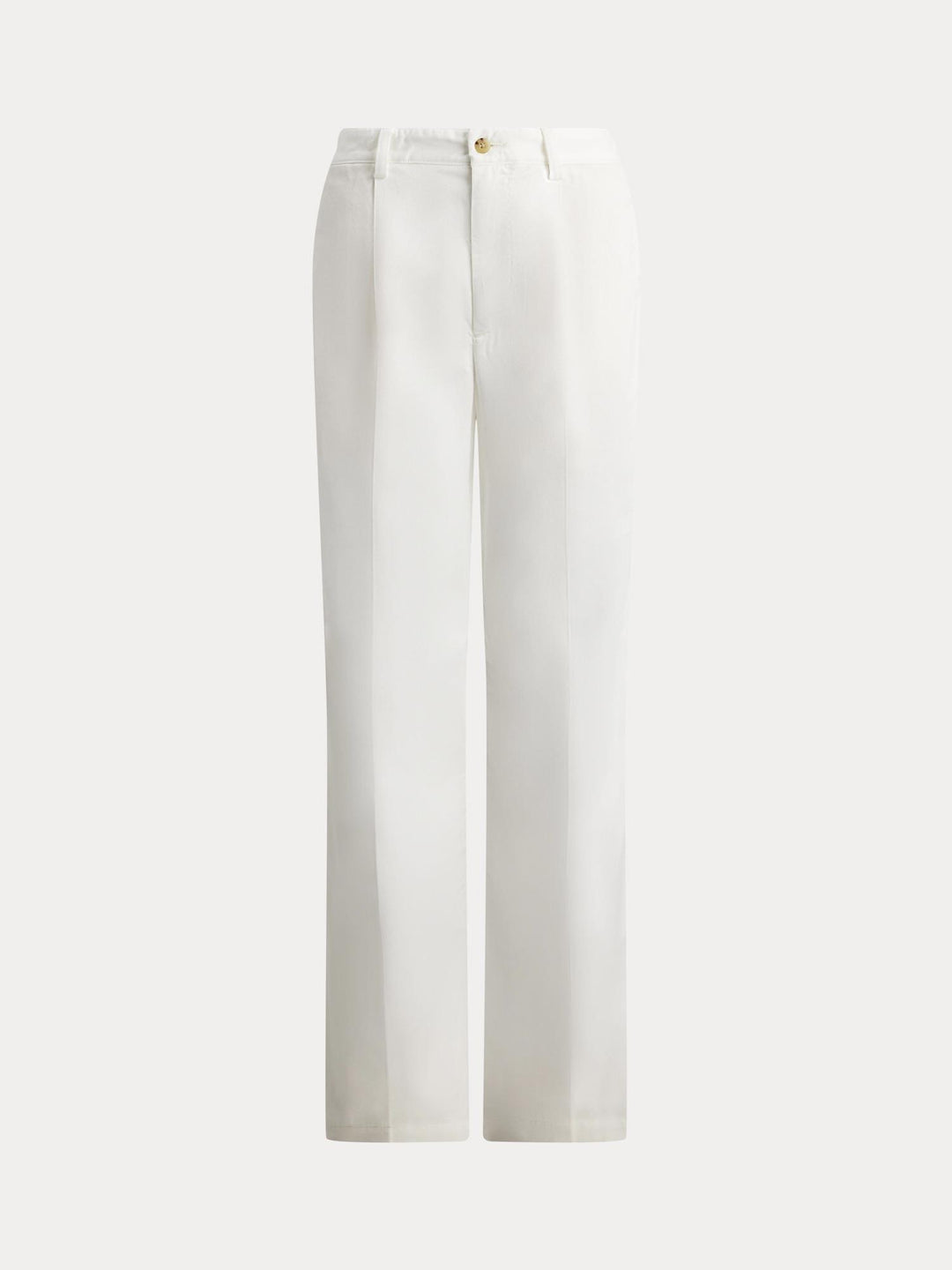 Pleated cotton relaxed pant