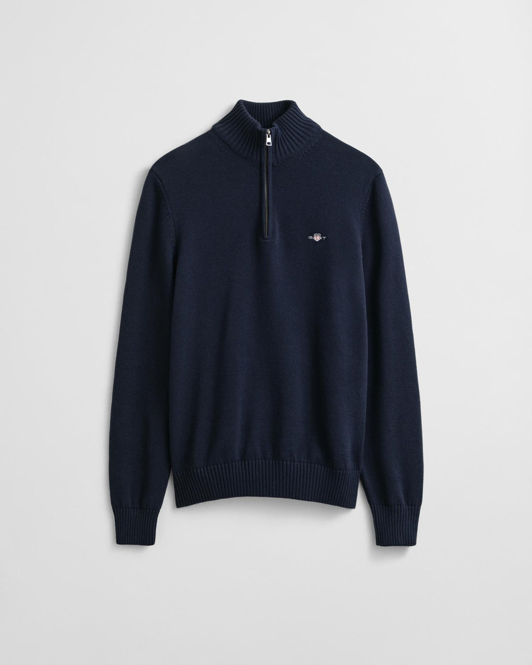 Cotton Knit Half-Zip Sweater