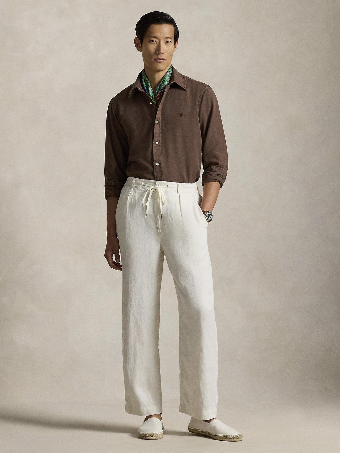 Custom fit textured dobby shirt