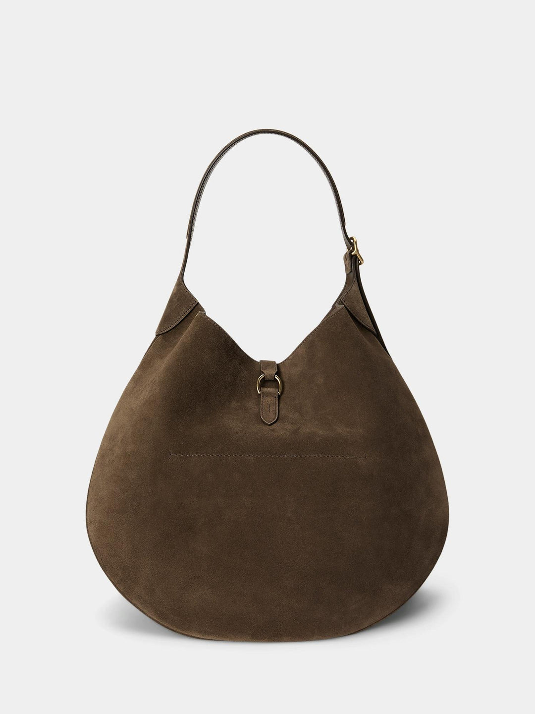 Polo Suede Large Shoulder Bag