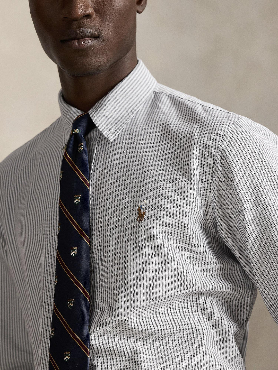 Custom Fit Striped Oxford Shirt