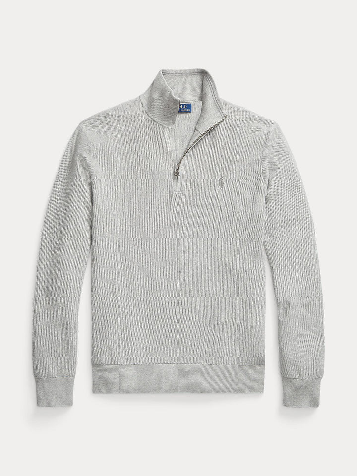 Knit Cotton Quarter Zip