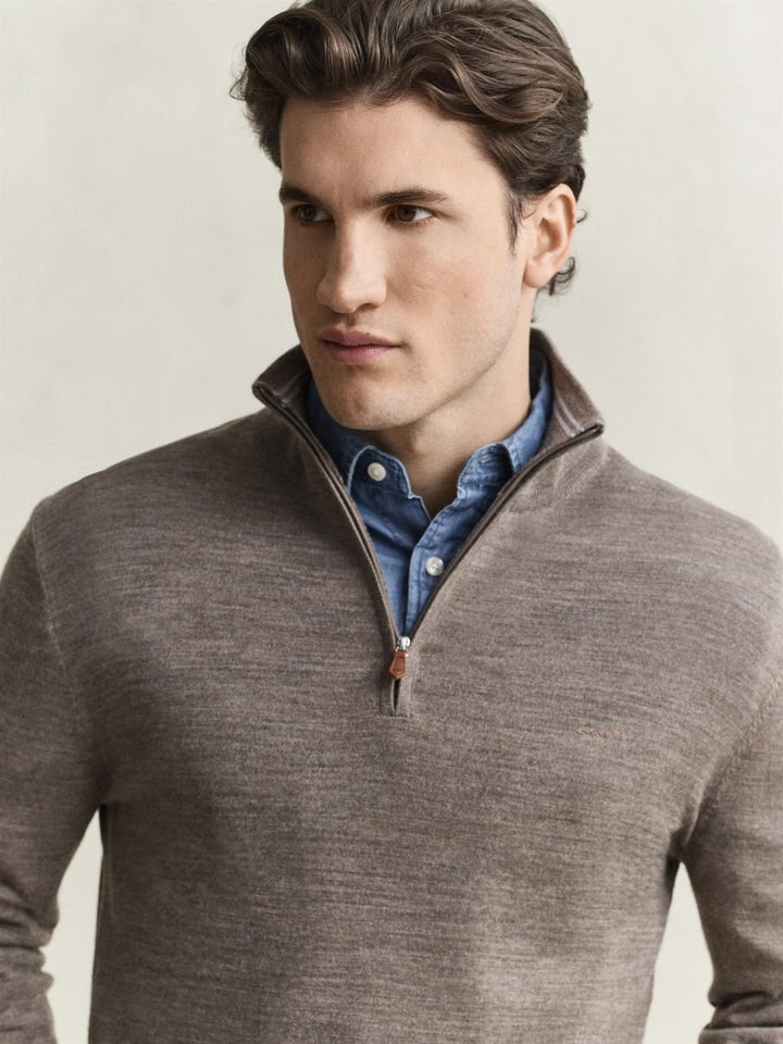 Extrafine Merino Wool Half Zip