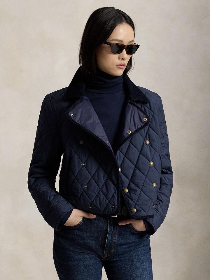 Double breasted quilted jacket