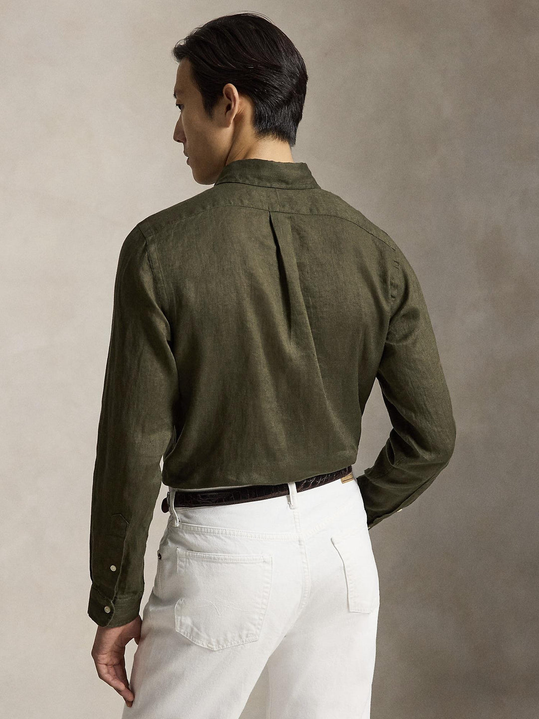 Custom fit linen shirt