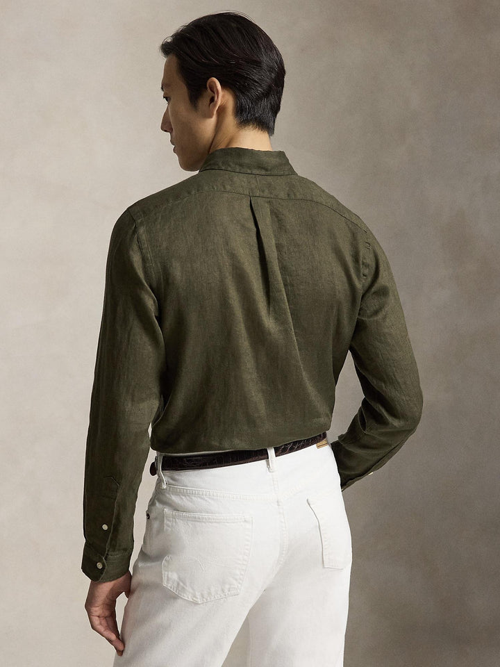 Custom fit linen shirt
