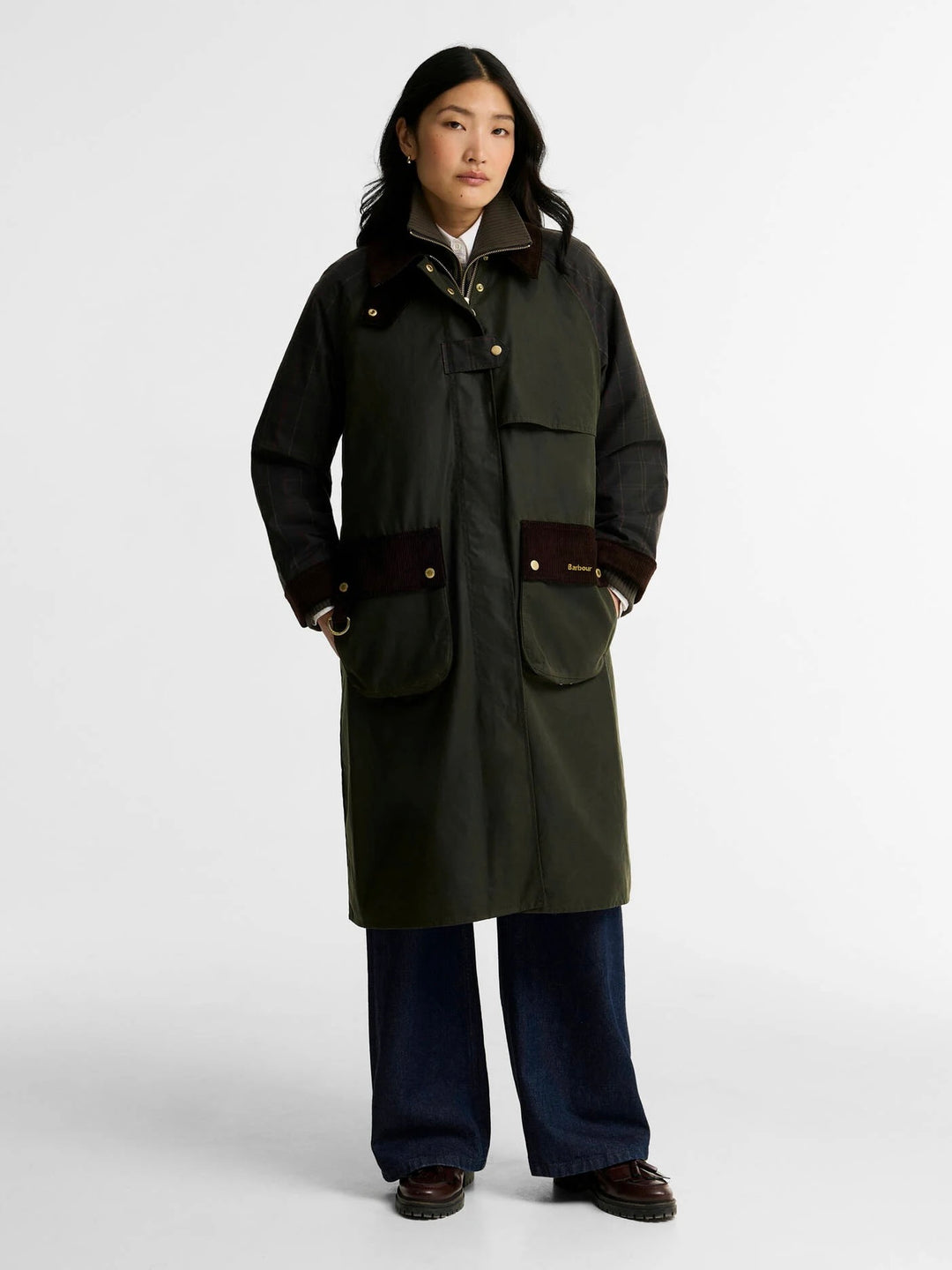 Barbour Checked Kirklees Wax Jacket