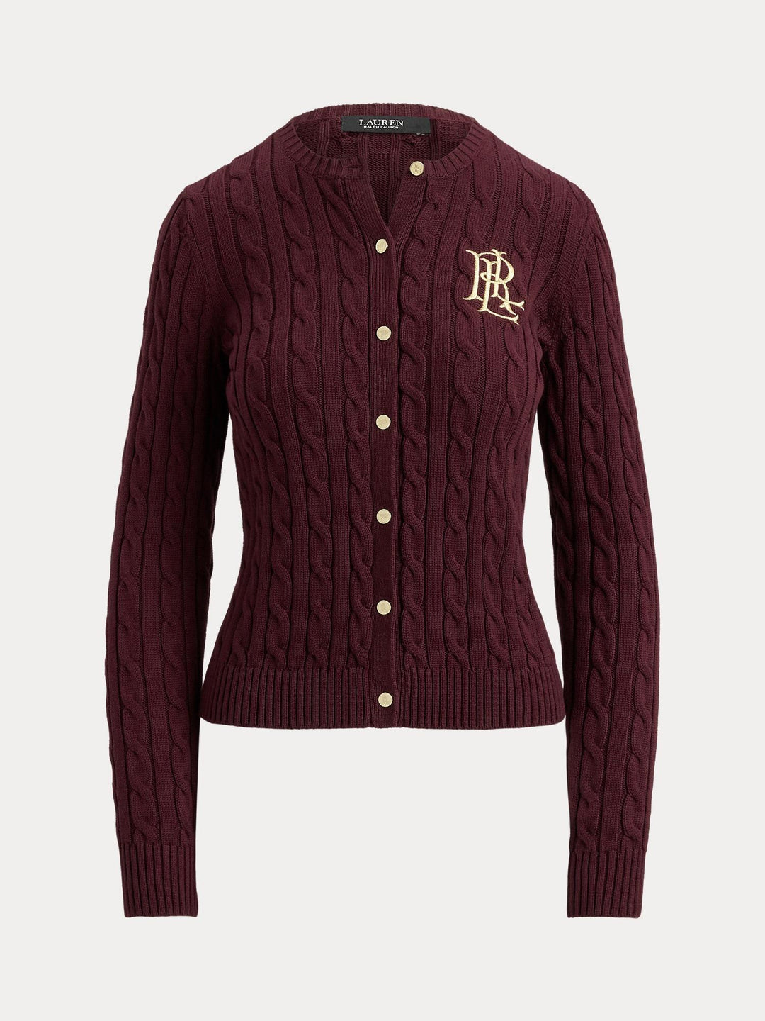 CABLE-KNIT COTTON CARDIGAN