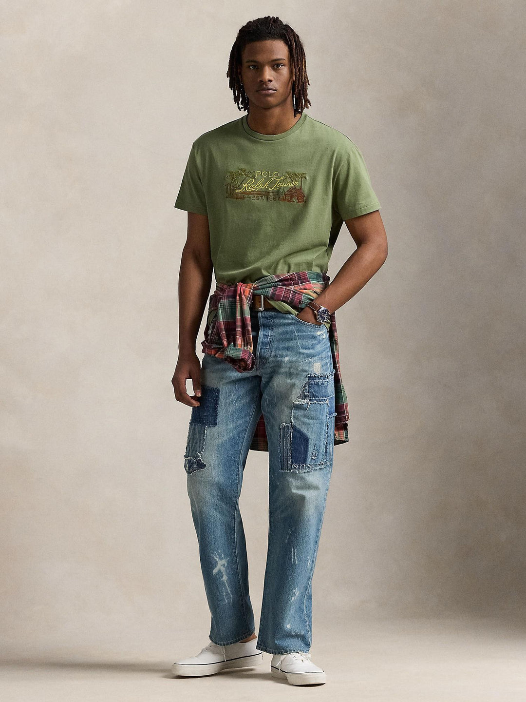 Classic Fit Embroided Jersey Tee