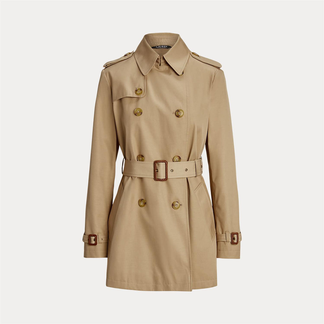 Belted cotton trench