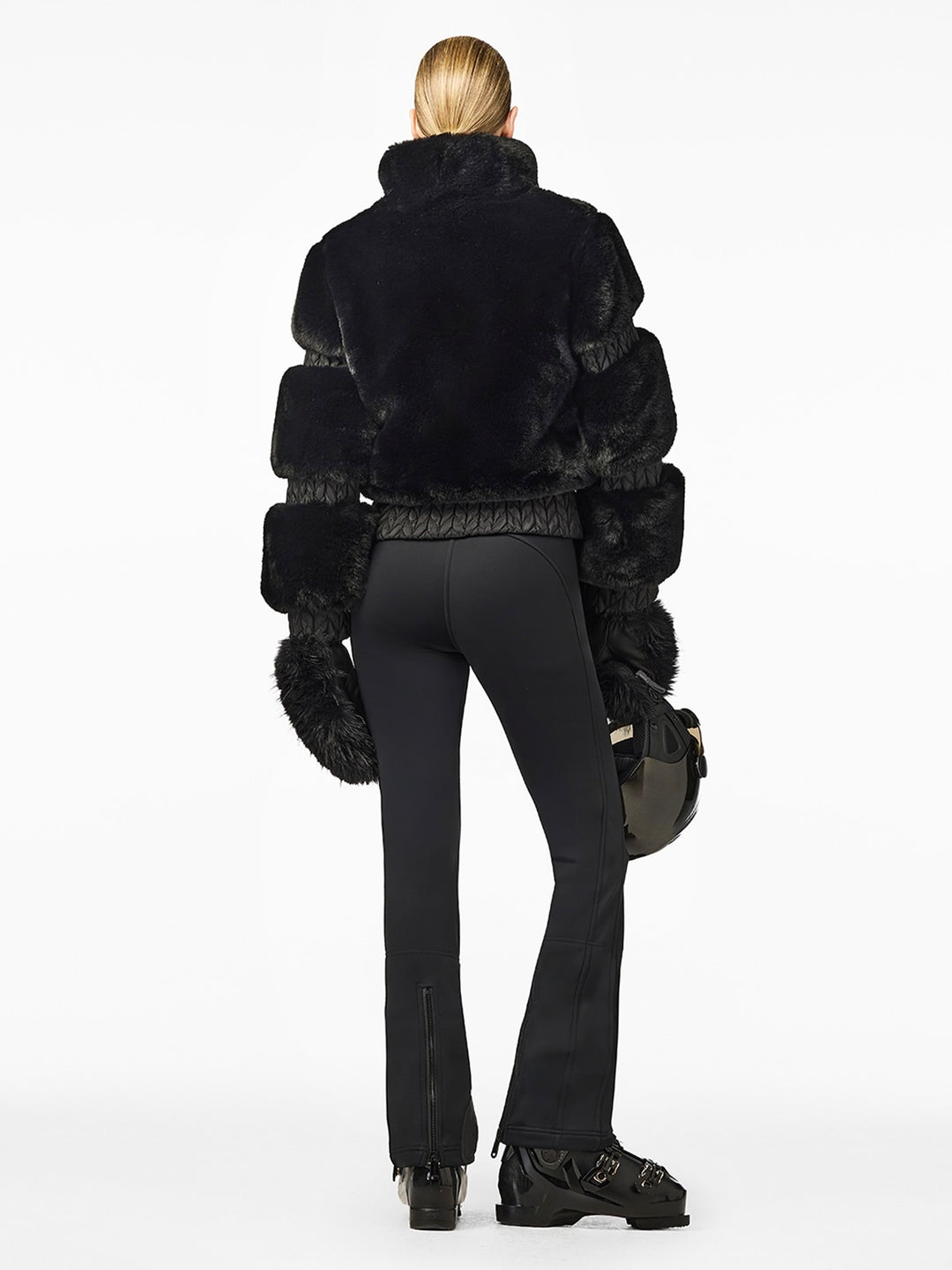 Furry ski jacket