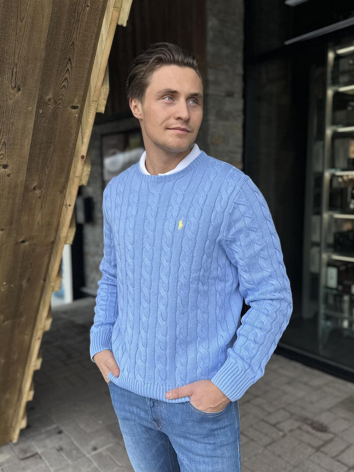 Cable Knit Cotton Sweater
