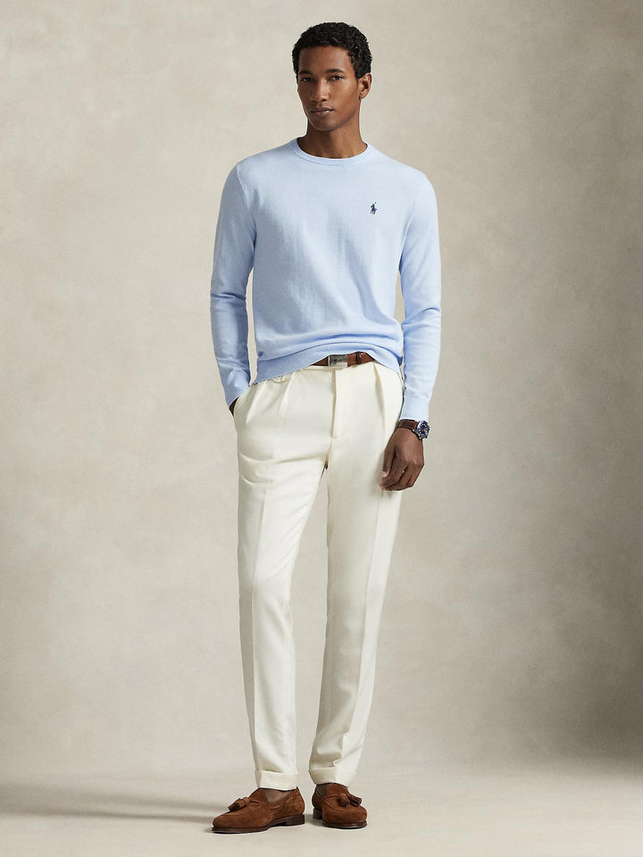 Textured cotton sweater