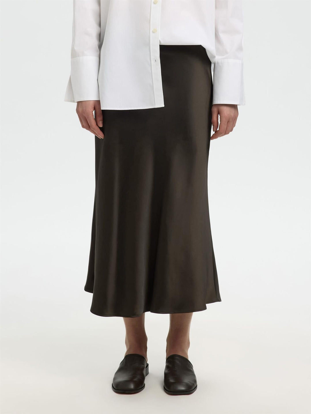 Slwlena Midi Skirt Sateng