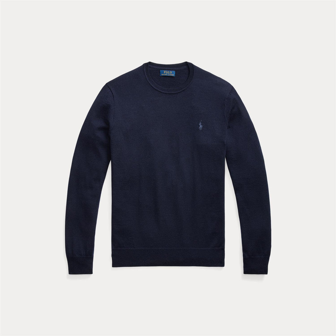 Slim fit wool crewneck