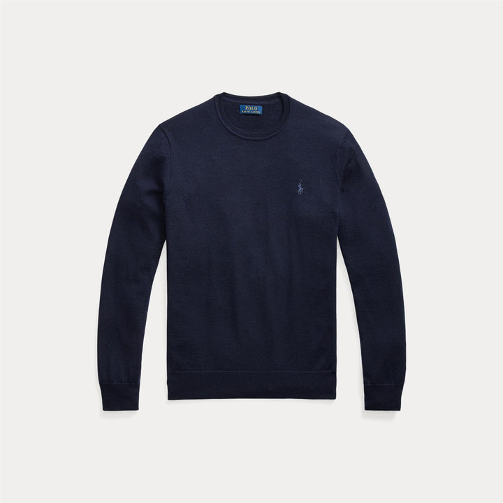 Slim fit wool crewneck