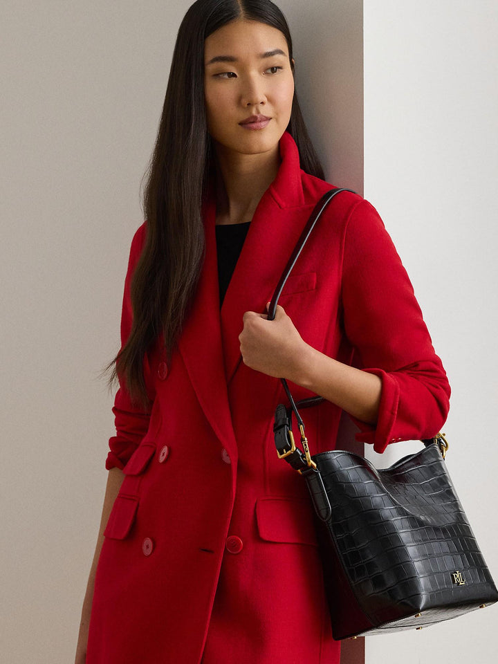 Croc Embossed Medium Witley Bucket Bag