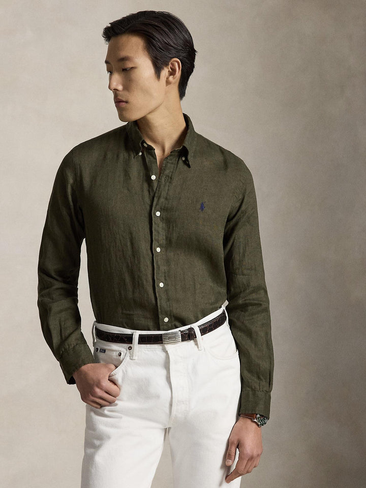 Custom fit linen shirt