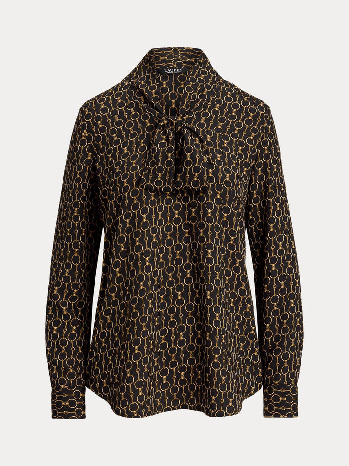 Tie neck blouse