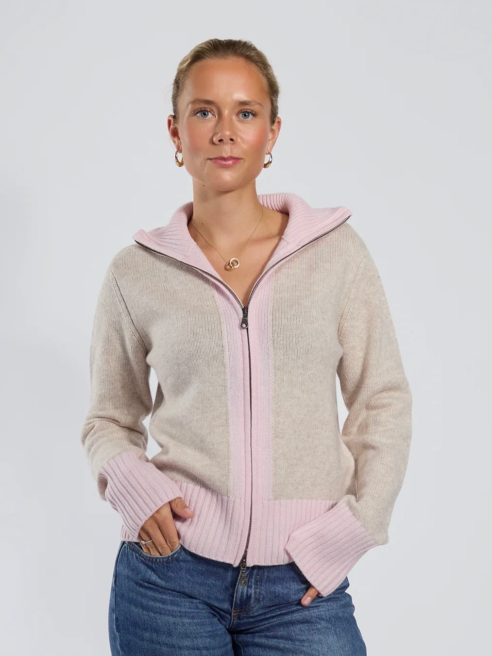 Contrast Cardigan