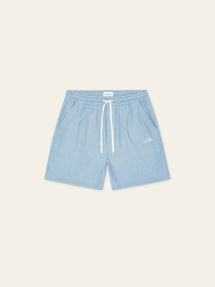 Stan Stripe Seersucker Swim Shorts