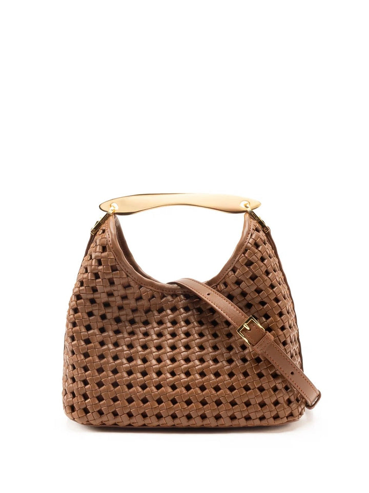Small Boomerang Woven Leather