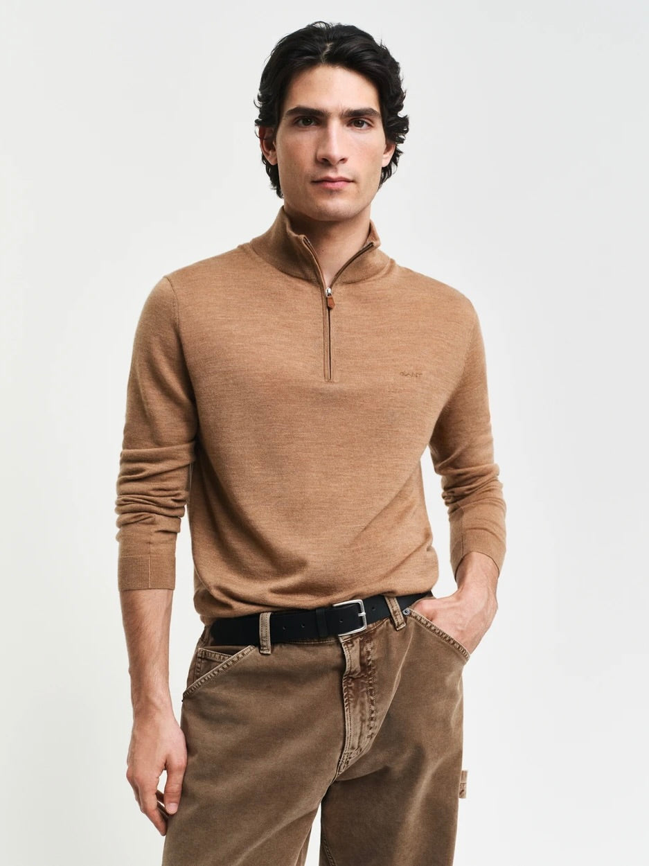 Extrafine Merino Wool Half Zip