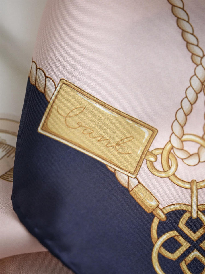 Chain Print Silk Scarf