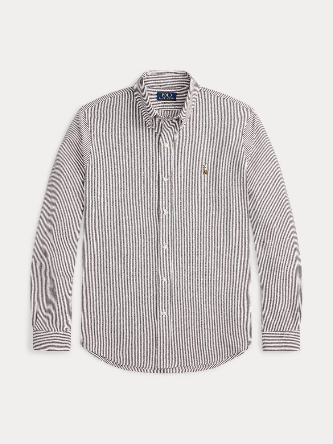 Striped Knit Oxford Shirt