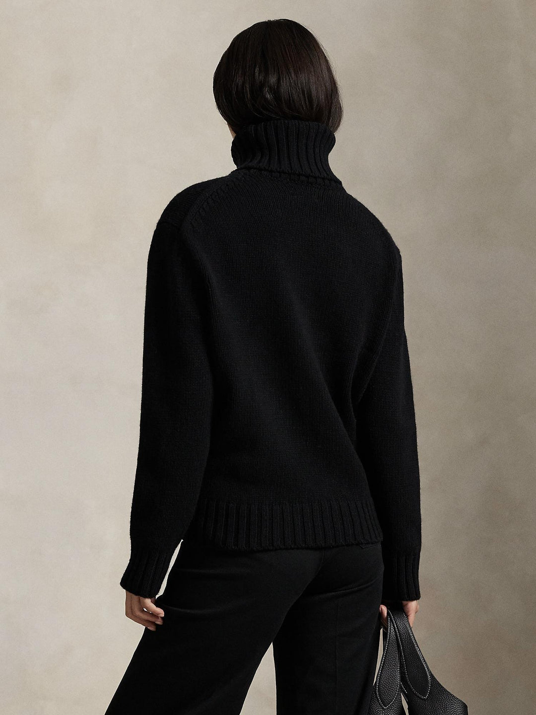 Big pony wool turtleneck