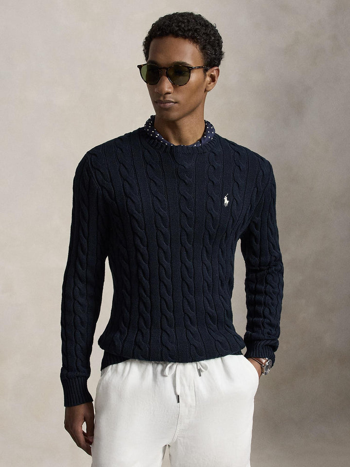 Cable Knit Cotton Sweater